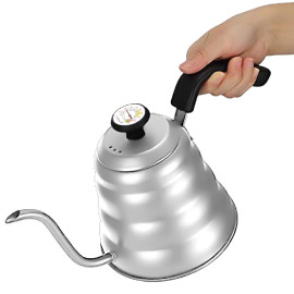 Coffee Drip Pot With Thermometer Lid 1200ml 2