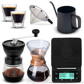 MIBRU Coffee Drip Set 7 IN 1 Size 400 Distilled Coffee Preparation Set Consists