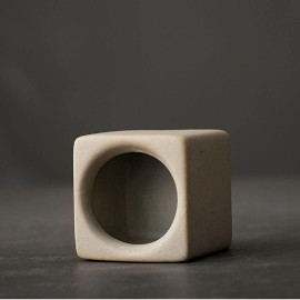 Coffee ceramic cup with holder blue 150 ml 2