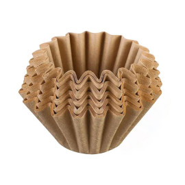 Coffee wave shape 185mm filter for drip coffee brown