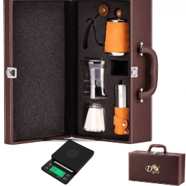 Complete filter coffee bag orange with scale