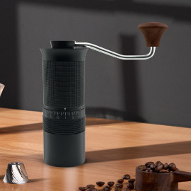 Professional Manual Coffee Grinder Black With Handle Suitable For Espresso Preparation external adjustments 2