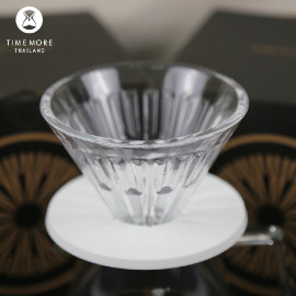 Timemore Crystal Eye Glass Dripper 01  PC Holder | White 2