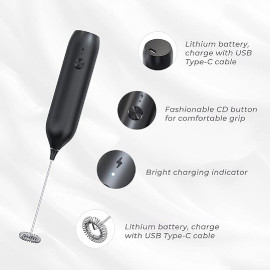 Coffee milk frothing pen rechargeable type-c J-148 2
