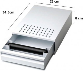 Coffee knock-box drawer white 2
