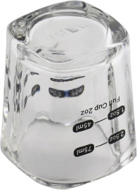 75ml Espresso Shot Glass Double Spouts Glass Measuring Cup Heat-Resistant Handle Clear Scale Milk Coffee Measure Jug 2