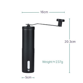 Manual Grinder - Black - Ceramic & Stainless Steel 2