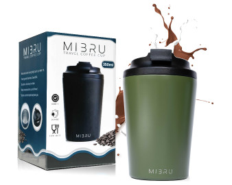 Buy Coffee Thermo Cup 12oz sky from mibru in Saudi Arabia
