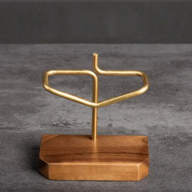 Filter Paper Shelf - Copper & Wood - Design 03 2