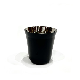 espresso thermally insulated capsule coffee mug - 80ml - black