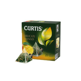 CURTIS - Green Tea with Mango Flavor, Pyramid Tea Bags, 20 Bags