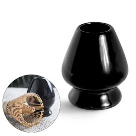 Coffee matcha whisk stand black