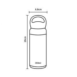 Vacuum thermos container 350ml red 2