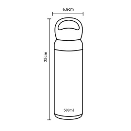 Vacuum thermos container 500ml white 2