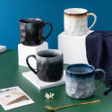 Coffee cup - The cell - 350 ml - Black with gray edge