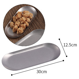Serving tray stainless steel 30*12.5cm