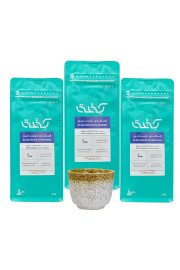 Set of 3 crops with cup elsalfador divisadero for espresso