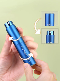 Coffee Bean Spray Bottle to Moisturize Beans Before Grinding, Refillable Violet Color, Coffee Bar Accessories, Dosing Cup 2