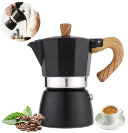 Omran Cart Moka pot coffee Maker 300ml stylish handle 4-6 Cups Stovetop Coffee Brewer Italian Style coffee gifts