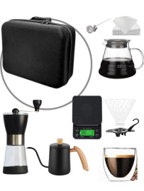 Doppio V60 Set Premium Accessorie with Kettle, Dripper Scale Server