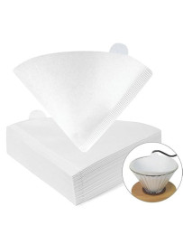 Doppio Coffee Filters V60 Cone Paper White 100pcs