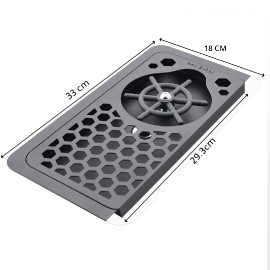 Coffee rinser SS mini black MIBRU MRM-01 2