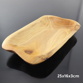 Coffee wood serving tray 25X16