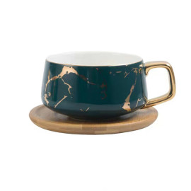Coffee cup - Marble - 300 ml - Navy