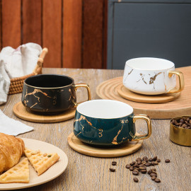 Coffee cup - Marble - 300 ml - Navy 2