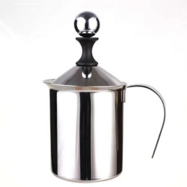 400ml Manual Milk Bubbler Stainless Steel