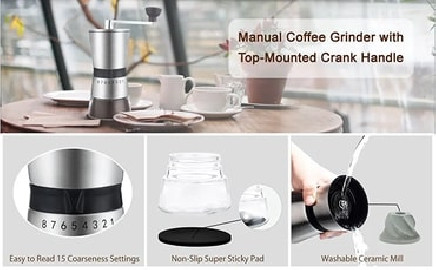 Manual Grinder Ceramic & Glass - Design 01 2