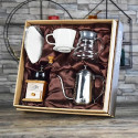 Coffee Gift Set, Glass & Ceramic - Design 06