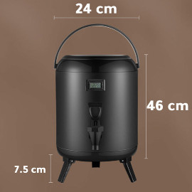 Coffee Hot and Cold dispenser with thermometer black from Ivlife 10/6 L 2