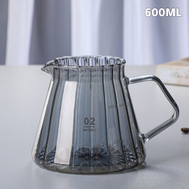 Coffee glass server black 600ml