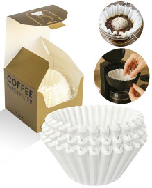 Omran Cart Wave 185 Coffee Filters – 100pcs, 2–4 Cup Size, Fits Kalita 185, High-Density Paper for Clean Pour Over Brewing