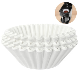 Omran Cart 250mm Wave Filters – 100pcs, Eco Paper, Fits Chemex 6–10 Cup, Food-Grade Filters for 8–12 Cup Pour Over Brewing