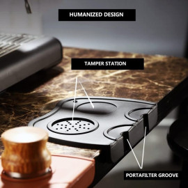 Omran Cart Espresso Tamper Mat – Silicone Non-Slip Pad for 51mm, 53mm, 58mm Tampers, Barista Espresso Press Accessories 2