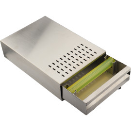 knock box drawer stainless steel