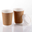 8OZ DOUBLE WALLPAPER CUP BROWN 200ml