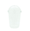 PET Clear Disposable PET Plastic Cups with Lids, 10oz