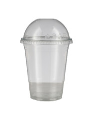 12oz Tall PET Clear Cup with lids