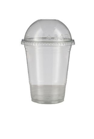 12oz Tall PET Clear Cup with lids