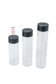 GZ Pet Plastic bottle with gray plastic Cap 300ml