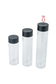 GZ Pet Plastic bottle with gray plastic Cap 500ml