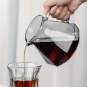 طقم قهوة V60 من أمران كارت – 8 قطع: سيرفر رمادي، مطحنة، قمع V60، فلتر بني، علبة بن، صينية سيراميك، بخاخ ترطيب