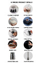 Omran Cart Wave Coffee Set – 10pcs Pour Over Kit with Server, Dripper, Filters, Grinder, Scale, Kettle, Brush & Tools