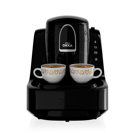 Arzum Okka Elite OK0040-20 Turkish Coffee Machine Black/Chrome, Automatic with Slow & Fast Brewing, Direct-to-Cup, Self-Cleaning