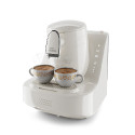 Arzum Okka Elite OK0040-05 Turkish Coffee Machine White/Chrome, Automatic with Slow & Fast Brewing, Direct-to-Cup, Self-Cleaning