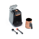 Arzum Okka Rich Pro Plus OK0038-04 Turkish Coffee Maker Copper with Water Tank, Milk & Choco Functions, Slow Brew, Self-Cleaning