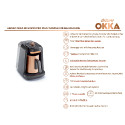 Arzum Okka Rich Pro Plus OK0038-04 Turkish Coffee Maker Copper with Water Tank, Milk & Choco Functions, Slow Brew, Self-Cleaning